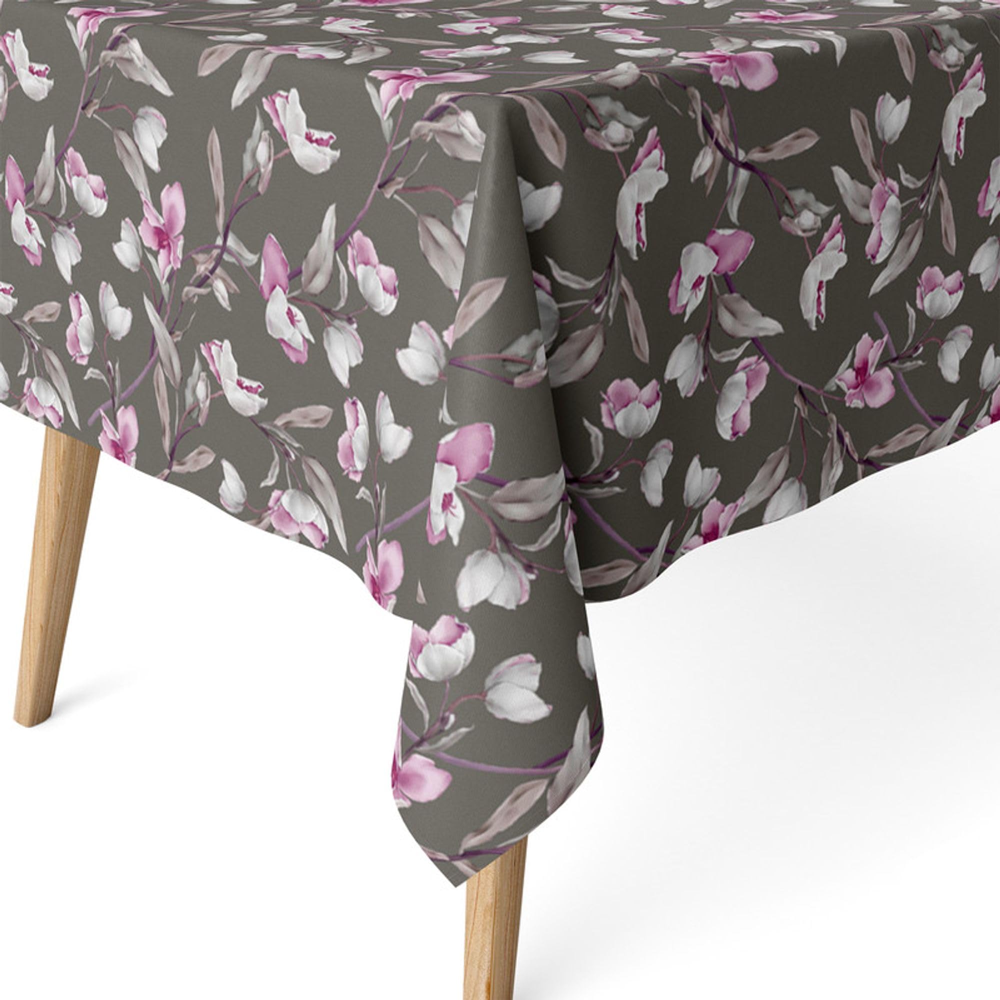 ECOMMERC3 | Stain Resistant Tablecloth for Rectangular Table Size 180 x 140 cm - Stain Resistant Extra Soft and Waterproof Tablecloth - Magenta