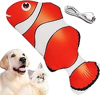 Vista 12 de Flopping Fish - Juguete eléctrico para perros y gatos, juguetes interactivos para mascotas para ejercicio de perros, reduciendo el estrés para gatos