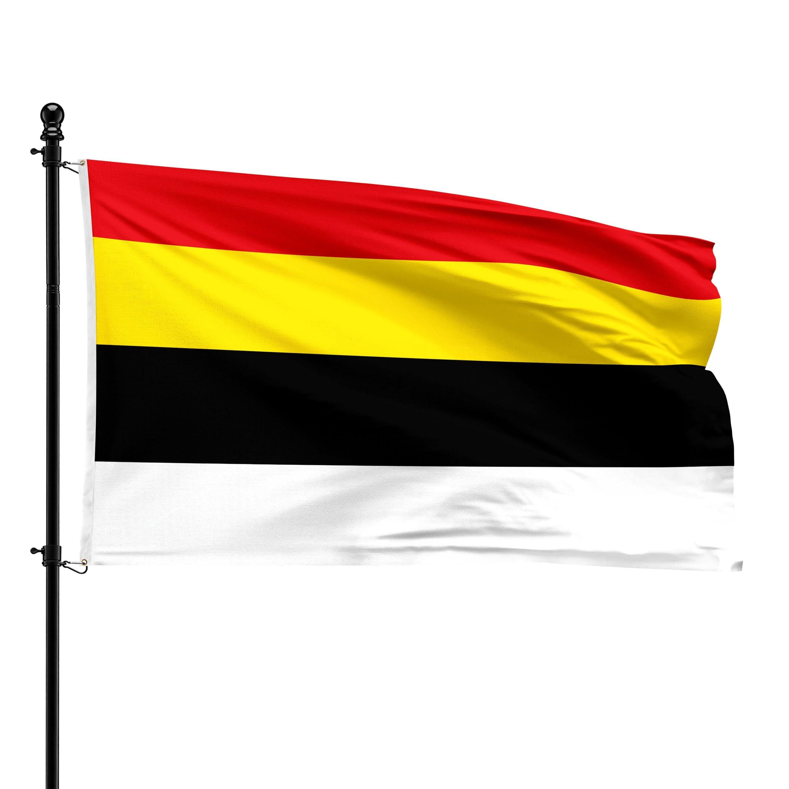 Drapeau de Lierde héraldique 90x150cm aux finitions soignées