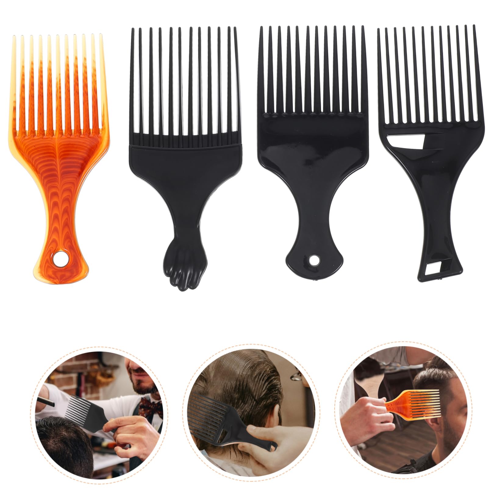 Baluue 20stücke Teiliges Haarpickkamm Für Afro- Breitzahn-comb Für Styling Entwirren Und Färben Robustem Kunststoff Für Und Vielseitige Anwendung