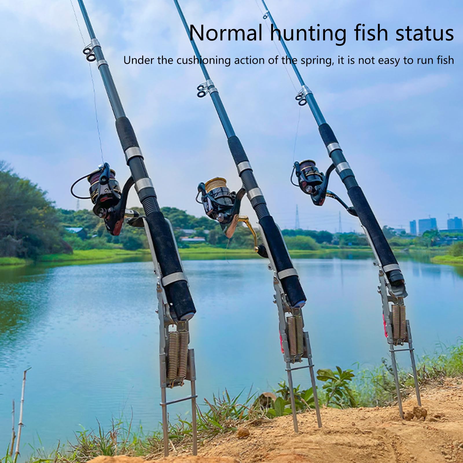 automatic adjustable fishing rod pole bracket Amazon.com: WEISUYUUS Fishing Rod Ground Holder Base Spring Fish Poles  Bracket Adjustable Fishing Bracket Automatic Spring Fishing Rod Holder :  Sports & Outdoors
