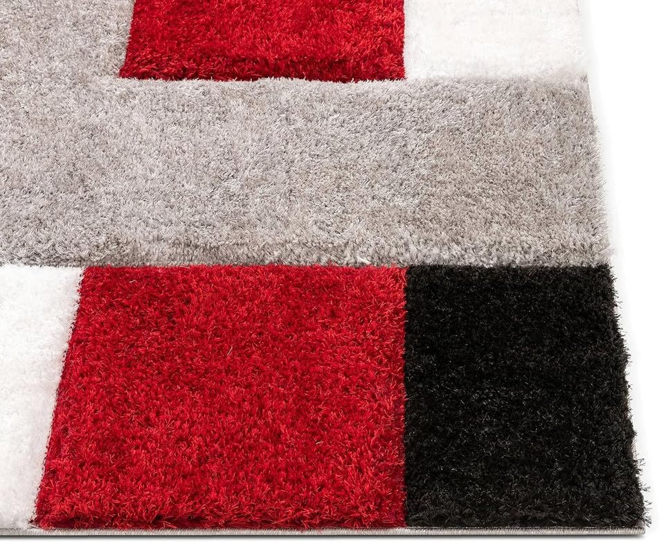 Image of F R Creation Hand Woven Shaggy Carpet Plus Rug for Living Room, Bedroom and Polyester Anti Slip Fluffy Fur Rug Shaggy Carpet & Modern Runner, Lobby Carpet (Size 2X5 Feet) Brown