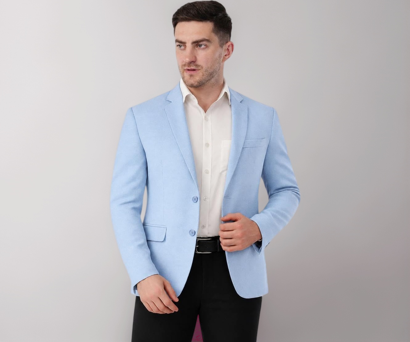 SaintX Men's Formal Blazer | Fully Lined | Slim Fit | Professional Jac