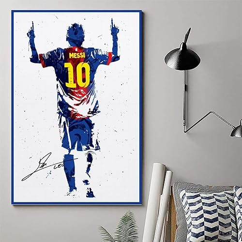 Vista 48 de SUKORI Messi - Póster Messi firmado (8) para dormitorio, estética, 12 x 18 pulgadas, sin marco Unframe-style-2