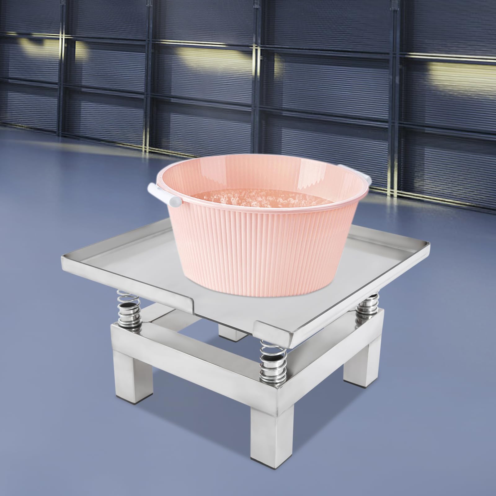 Tavolo vibrante per calcestruzzo, piccolo vibratore per calcestruzzo, 50 W, mini blocco di prova vibrante per formare forme e aumentare la resistenza del calcestruzzo, carico massimo 10 kg, 35