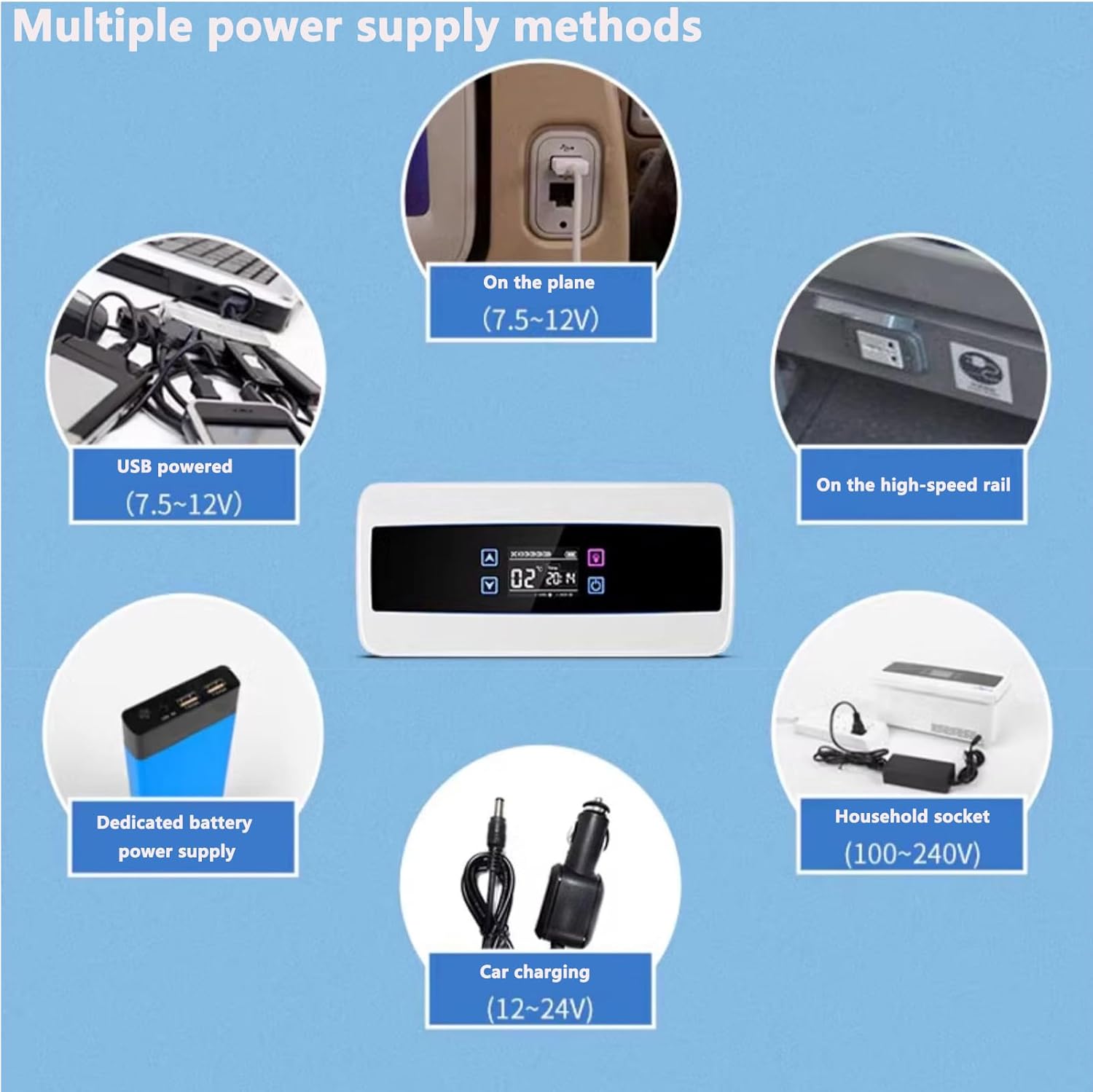Portable Insulin Refrigerator LED Display Insulin Refrigerator Refrigerated Car Small Refrigerator Mini Medicine Constant Temperature Refrigerator