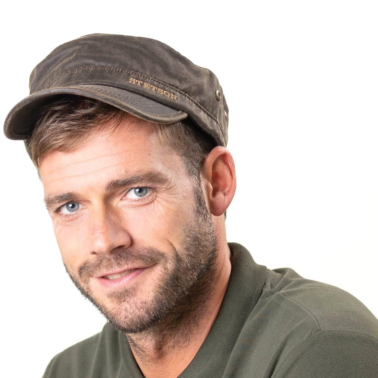 Stetson Casquette Datto Winter Army Homme - de Militaire pour avec Visiere, Doublure, Ferme a l’Arriere, Doublure Automne-Hiver Hiver