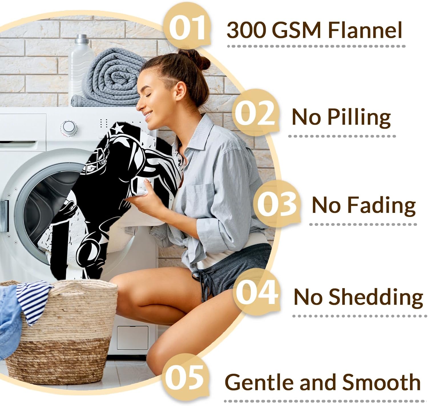 Blanket for Kids Football Lovers Son Grandson - 50x40 Inches Small Soft Fuzzy Flannel Football Blankets Sports Throws Decor Gifts for Couch Camp Travel - Image 7