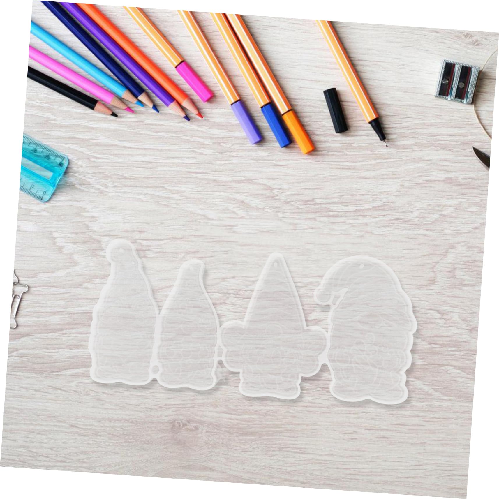 5 Set Stampo Per Portachiavi Forma in Silicone Per Creazioni Fai Da Te Facile Da Usare Adatto Principianti Professionisti 2 Pezzi * 5