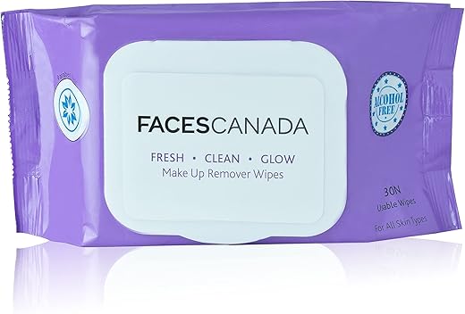 Faces Canada Fresh Clean Glow Makeup Remover Wipes 30N