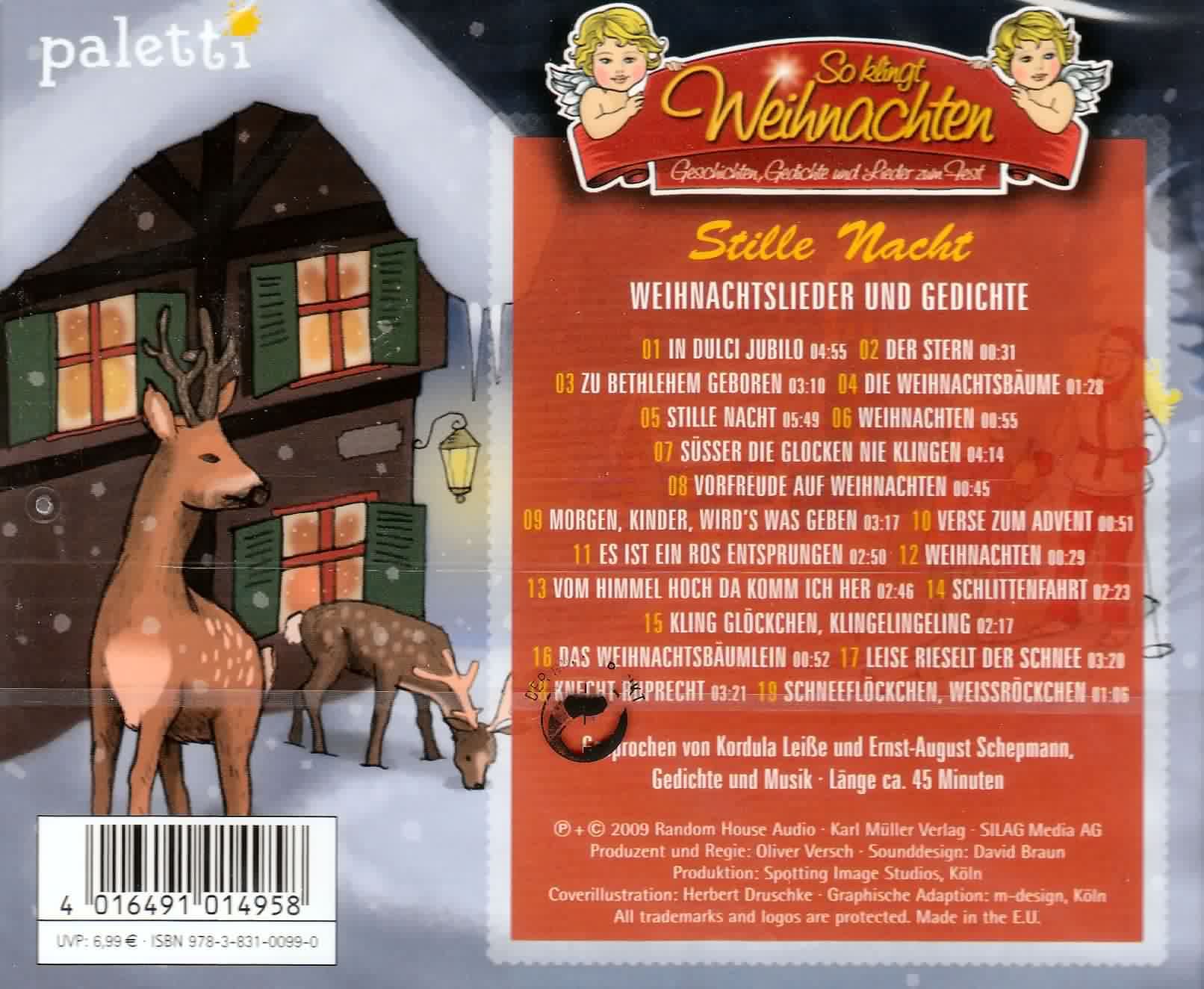 Stille Nacht - Weihnachtslieder und Gedichte / So klingt Weihnachten