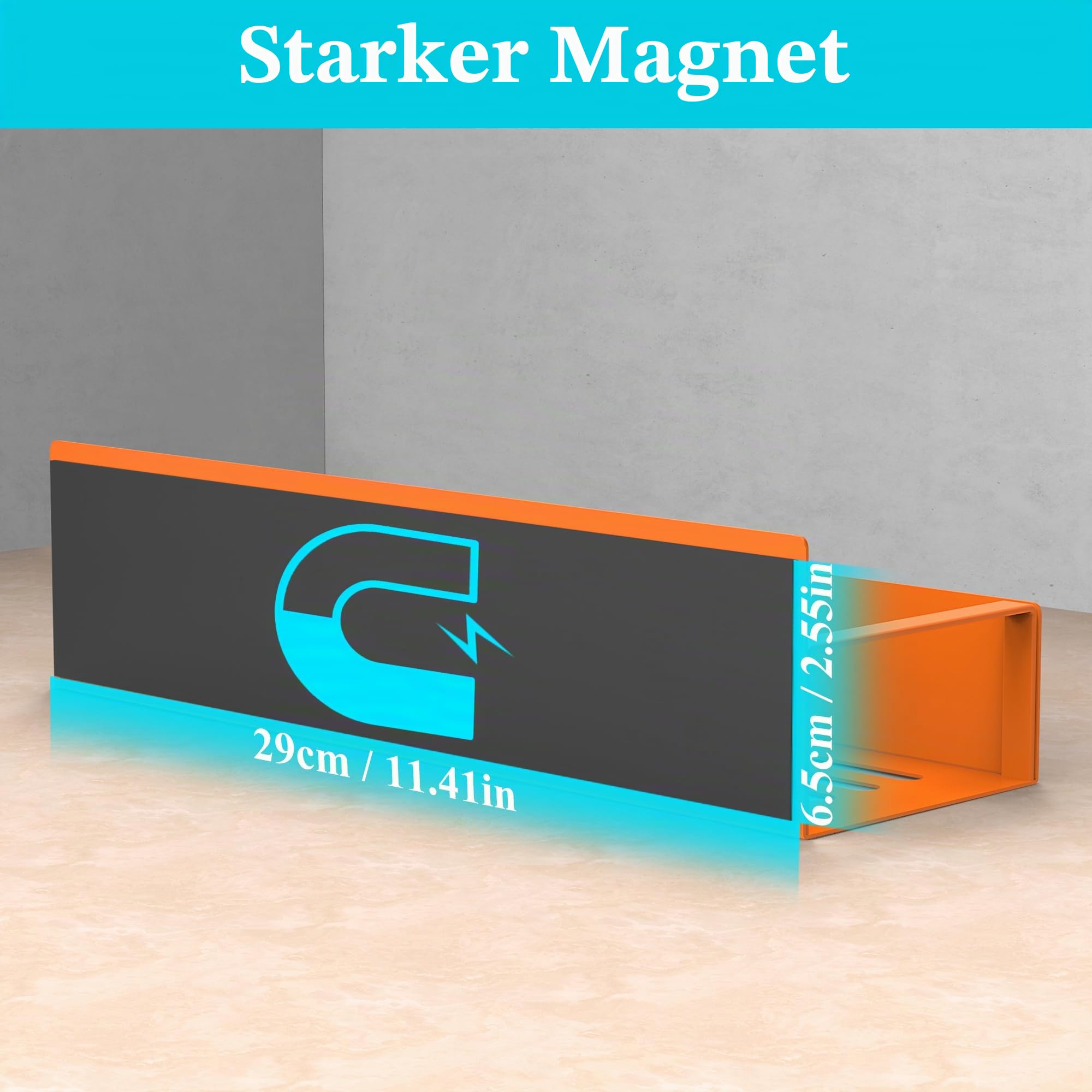 HuggieGems Magnetische Gewürzaufbewahrung für Kühlschrank und Ofen, orangefarbener Kühlschrank-Organizer und Aufbewahrung, 4 Stück
