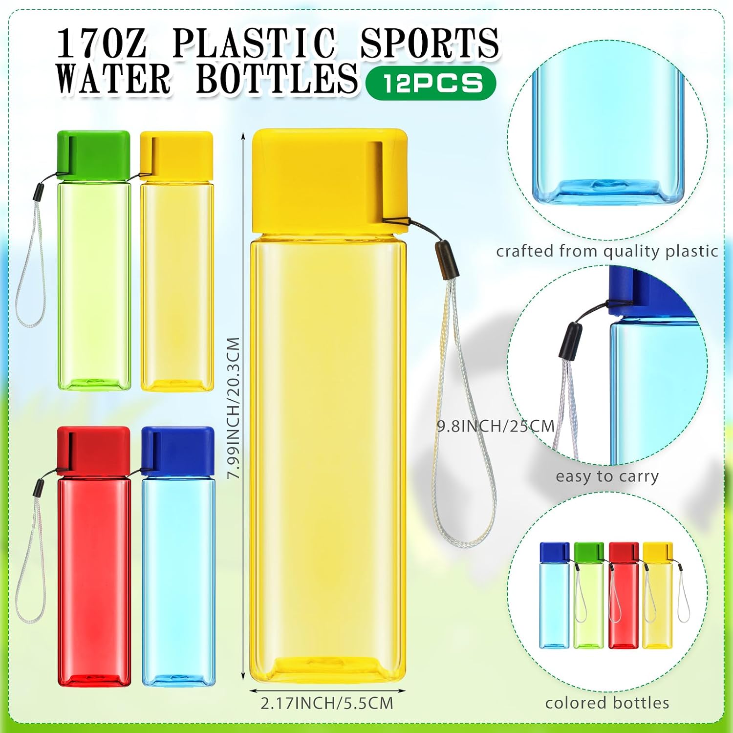 MiniInflat 48 Pcs/ 12 Sets Operation Christmas Item Bulk Deflated Soccer Ball Bulk Size 5 with Pump Needles & Water Bottles, Christian Charity Donation School Soccer Practice Supplies Gift