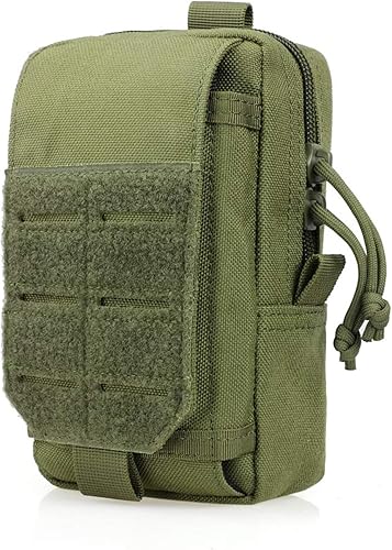 Miniatura 8 de Bolsa táctica EDC, bolso pequeño multifuncional Molle, organizador de artilugios, soporte para teléfono celular, bolsa de cintura, camping,