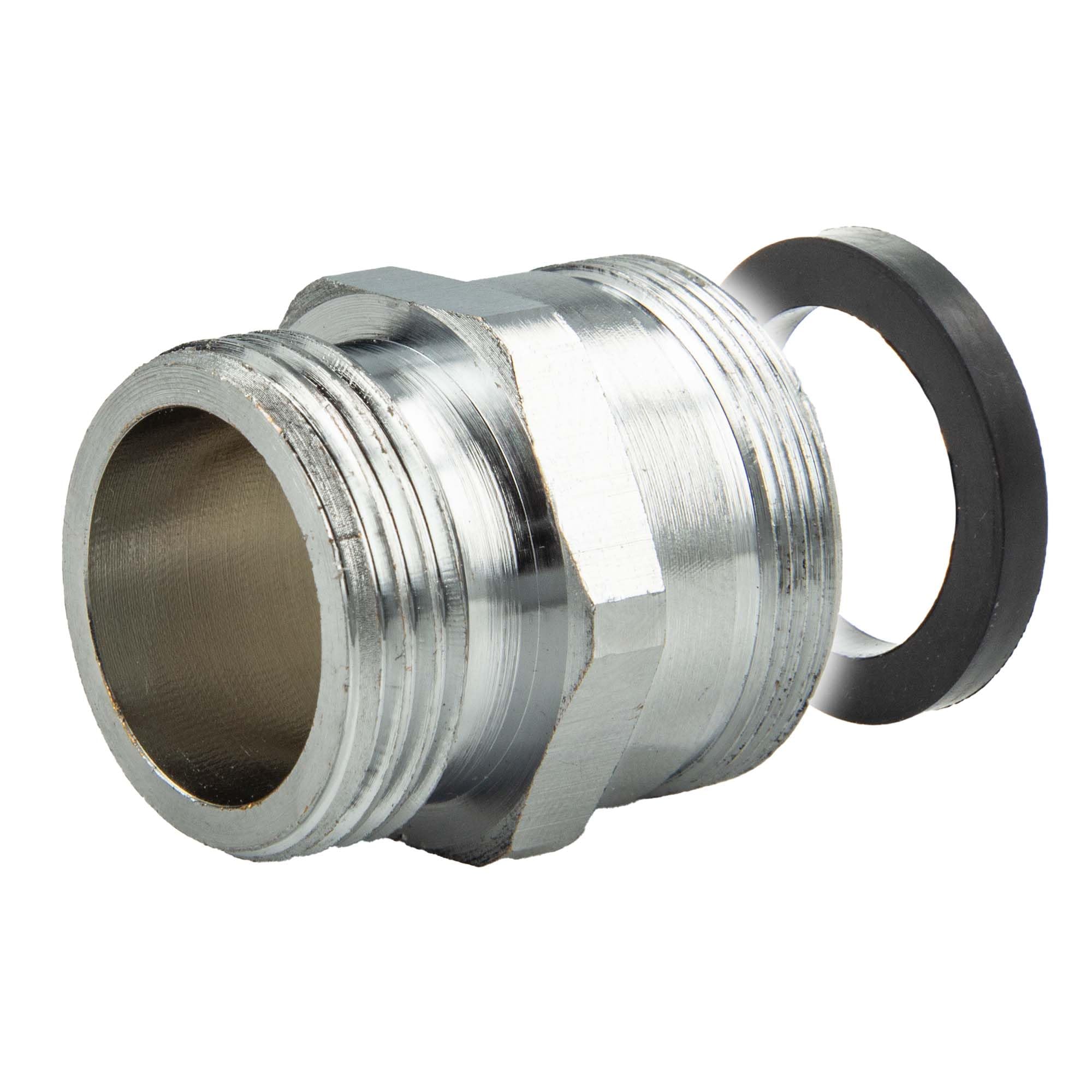 tecuro Brise-jet – Adaptateur de robinetterie pour tuyau de jardin M28 x 1, chromé