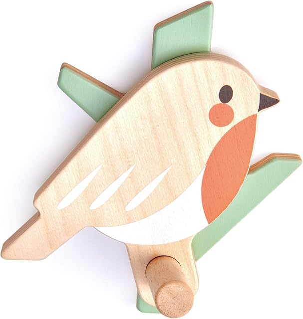Tender Leaf Toys Forest Robin Coat Hook - Children's Bedroom Décor