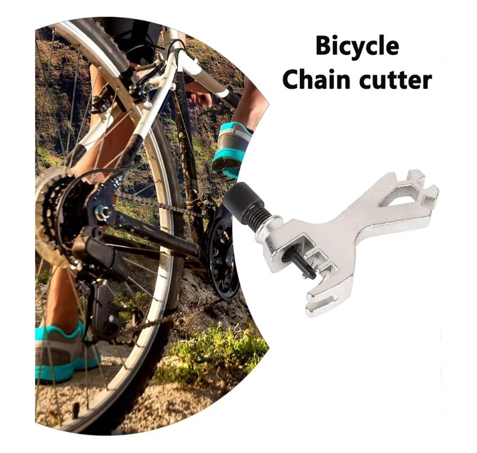 Generisch Multifunktionaler Fahrrad-Kettenbrecher-Speichenschlüssel | Integriertes Multifunktionsdesign, geeignet for die tägliche Reparatur und Wartung von Mountainbikes und Rennrädern