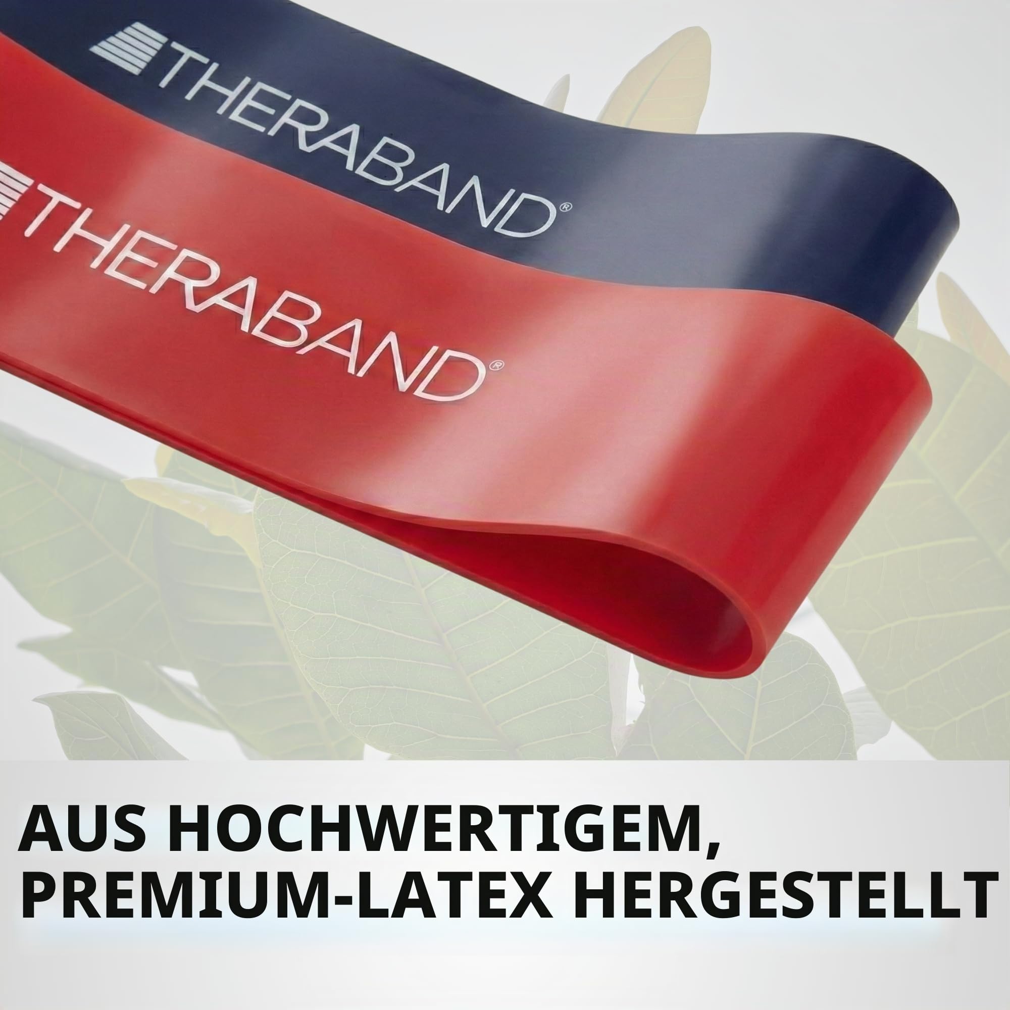 TheraBand Resistance Band Loop Set, 4 Stück, 12 Zoll Band Loop Kit für Beine & Butt Workouts, Anfänger bis Fortgeschrittene Level für Übung, Reha, Physiotherapie, Stretching, Krafttraining