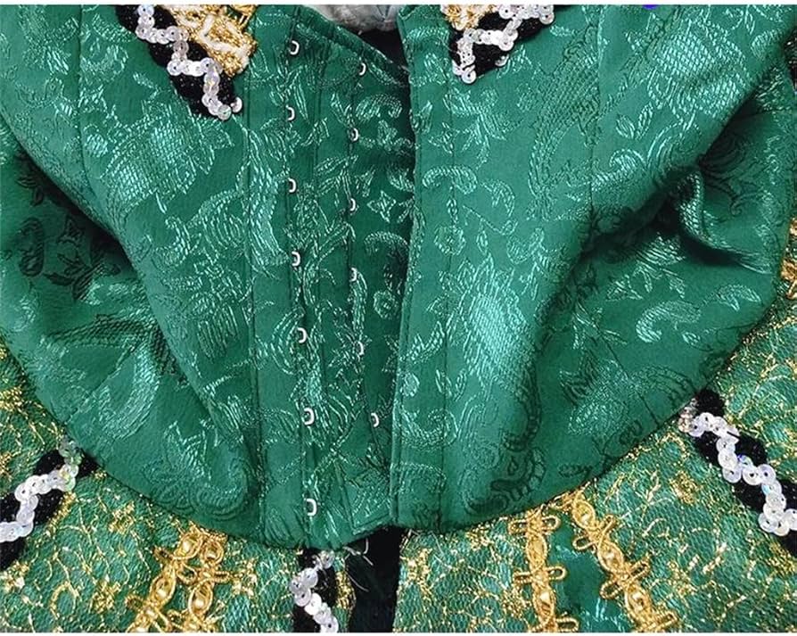 Amazon.co.jp: UXZDX 弾性なしグリーンバレエチュチュ衣装女の子