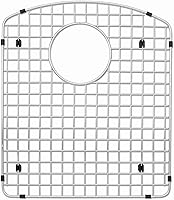 BLANCO Diamond Stainless Steel Sink Grid for 40/60 Reverse Double Bowl Sinks - Protective Rack with Non-Skid Feet