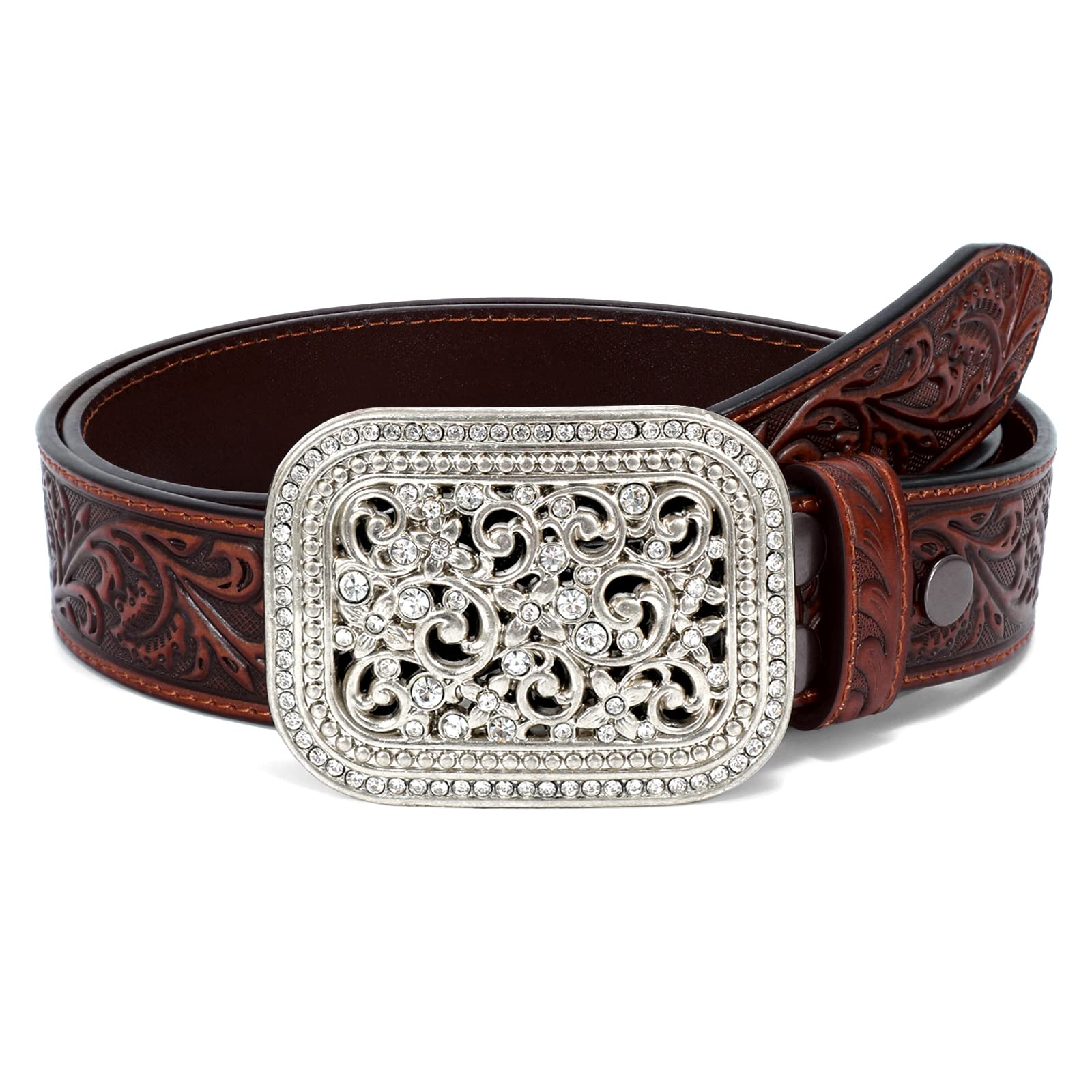 Womens Western Belt Buckles Utaly Western Cowboy Cowgirl Leather