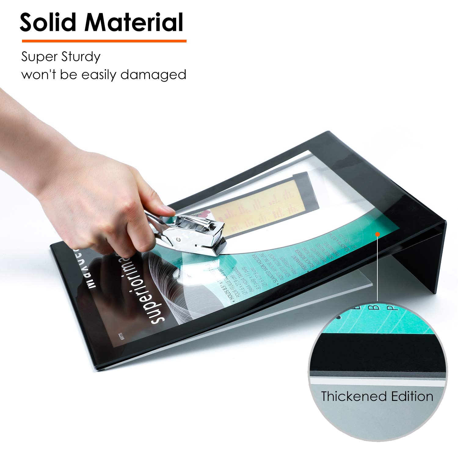 Buy MaxGear SlantBack Sign Holder, Acrylic Sign Holders, Clear Acrylic