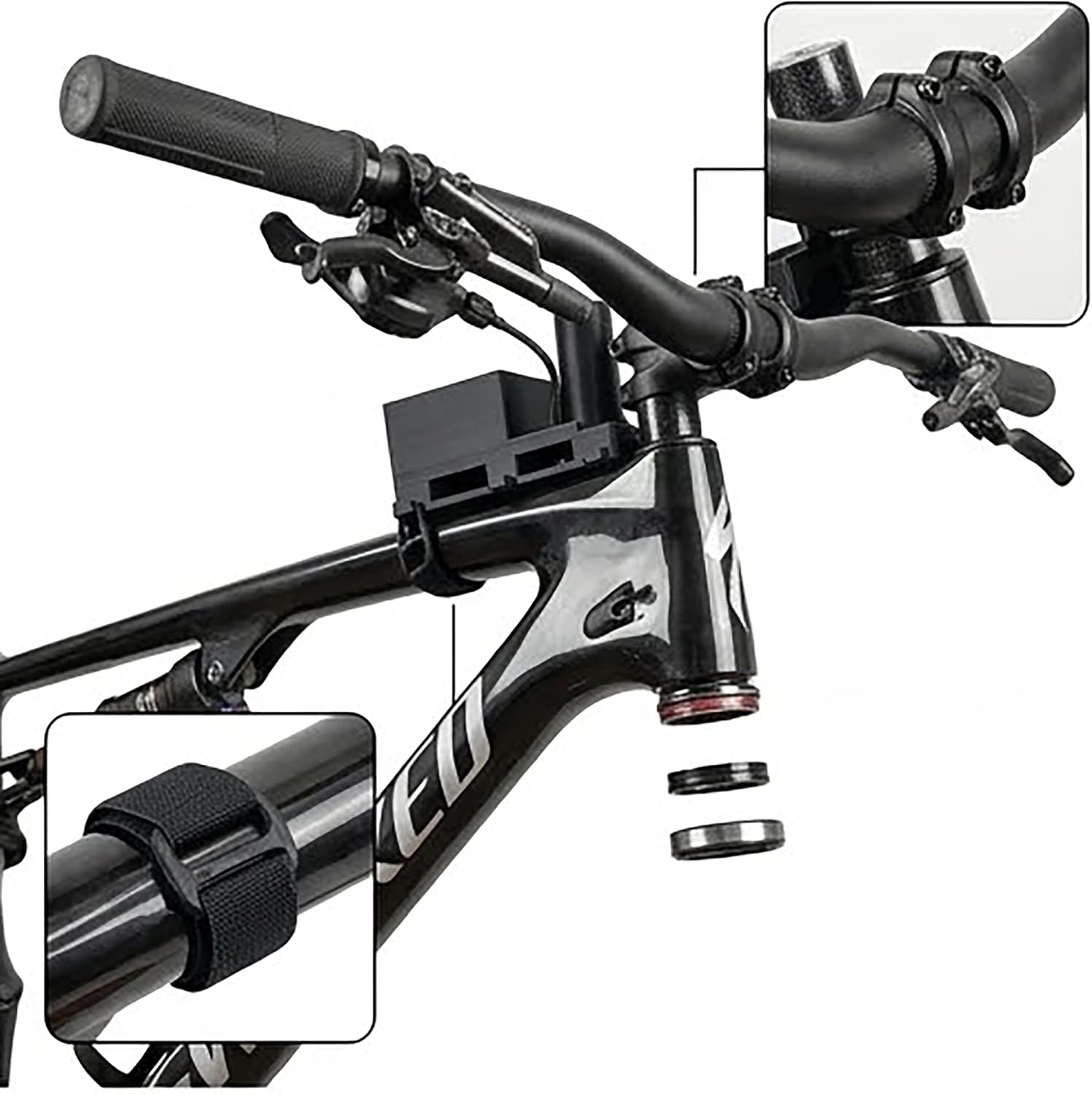 MTB Cockpit Holder Bicycle Stem Support Tool, Frame Mounted Handlebar Stabilizer for Bike Maintenance, Fork and Stem Service Aid with Reinforced M6 Bolt Design