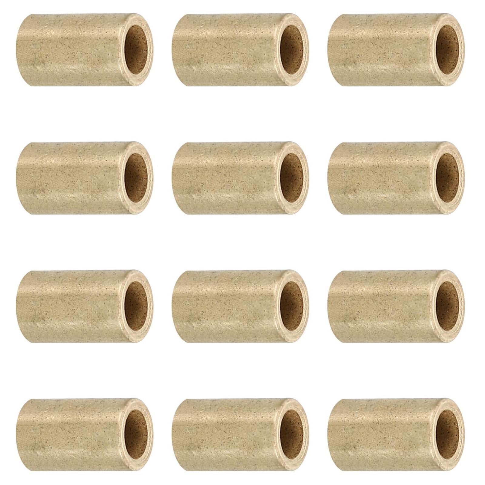 TOP-VIGOR 12Pcs M4 Brass Spacer, 4mm ID x 6mm OD x 10mm Length Metal Spacer