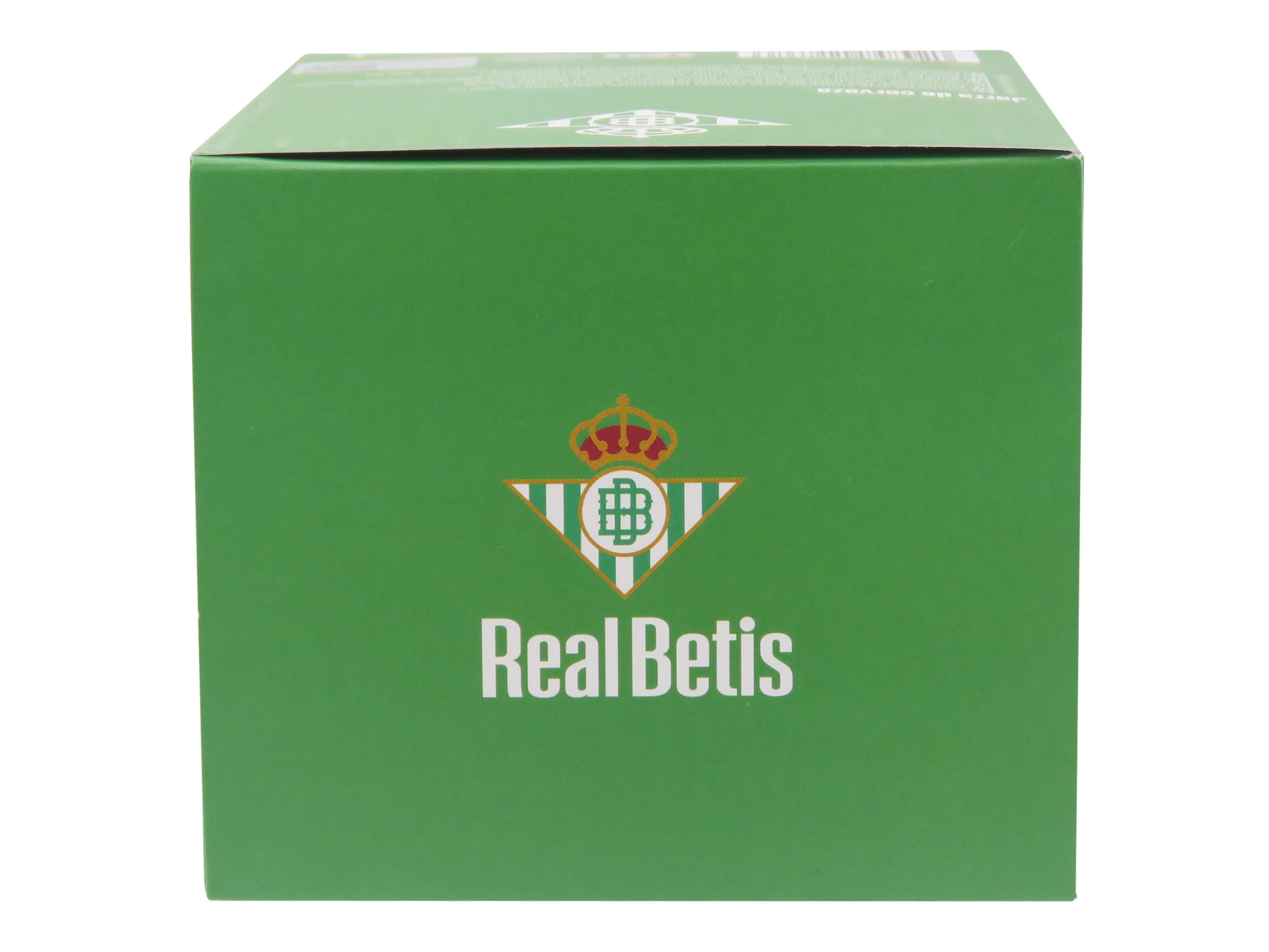 CYPBRANDS Real Betis Balompié Jarra de Cerveza Vidrio 500 ml Transparente Producto Oficial
