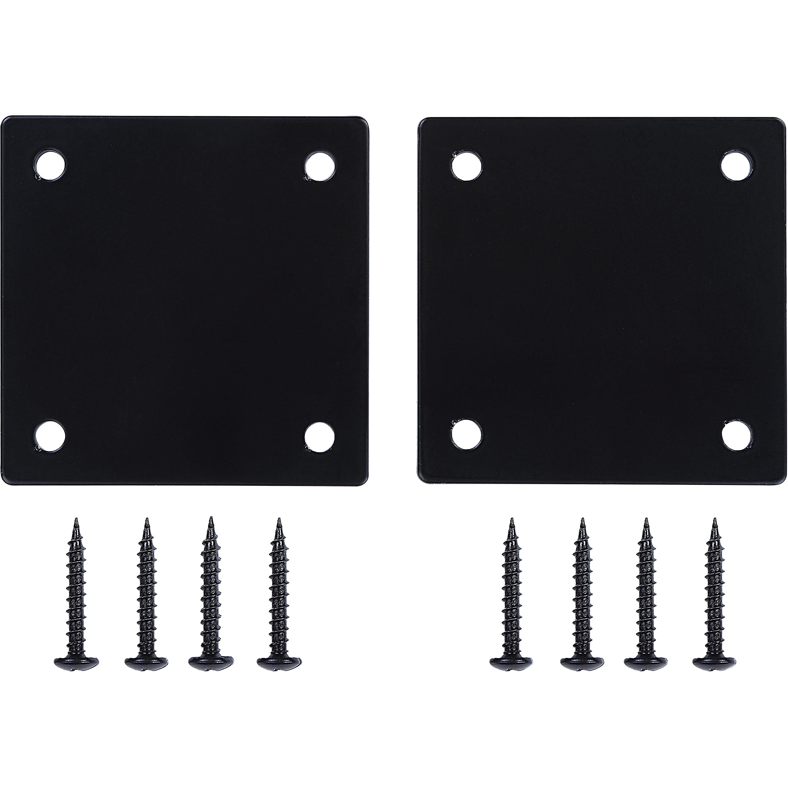 Plaque de montage Lorell noir support de connectique pour mobilier