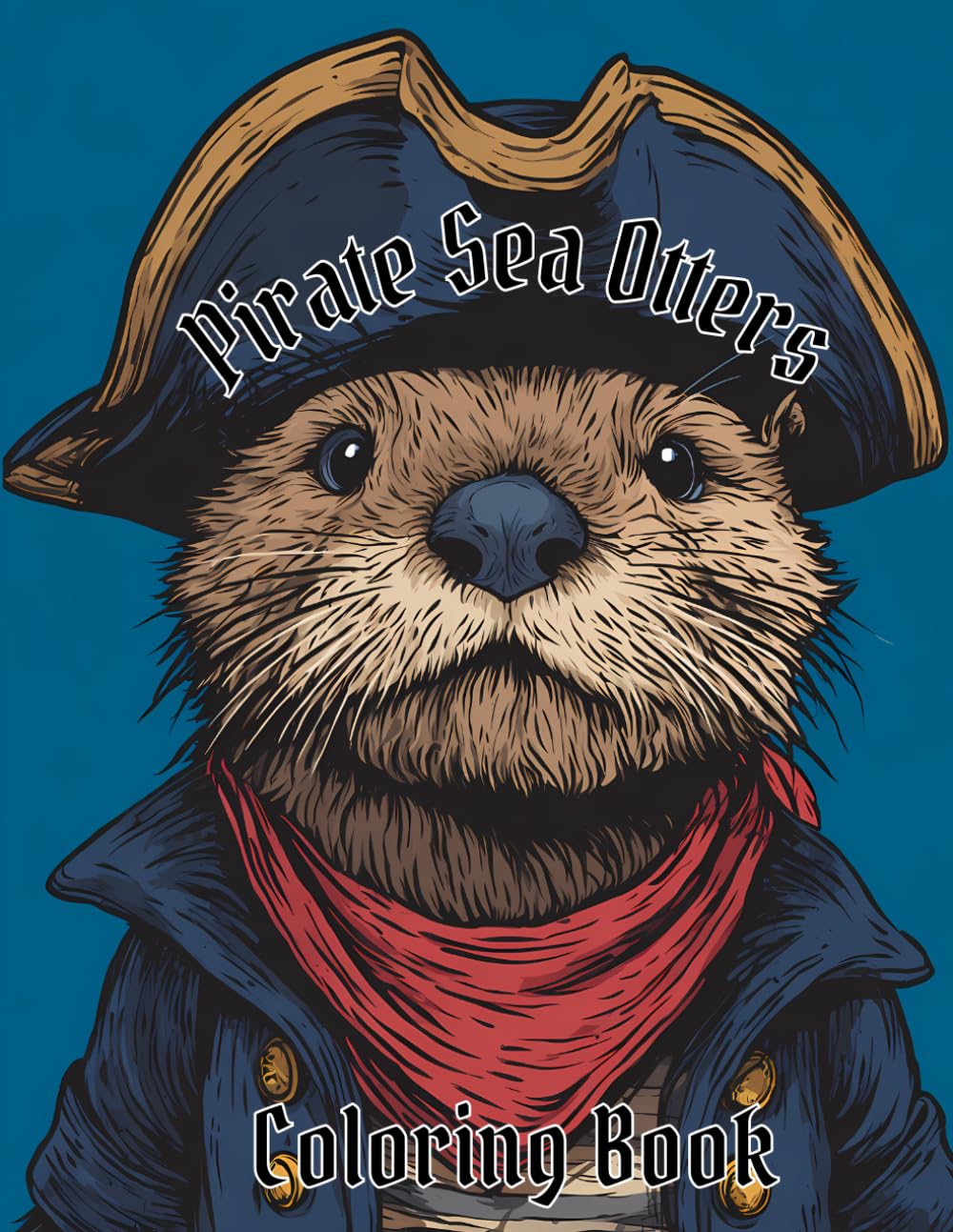 Pirate Sea Otters Coloring Book: A coloring book featuring sea otters dressed as pirates (Sea Otters Adult Coloring Books)