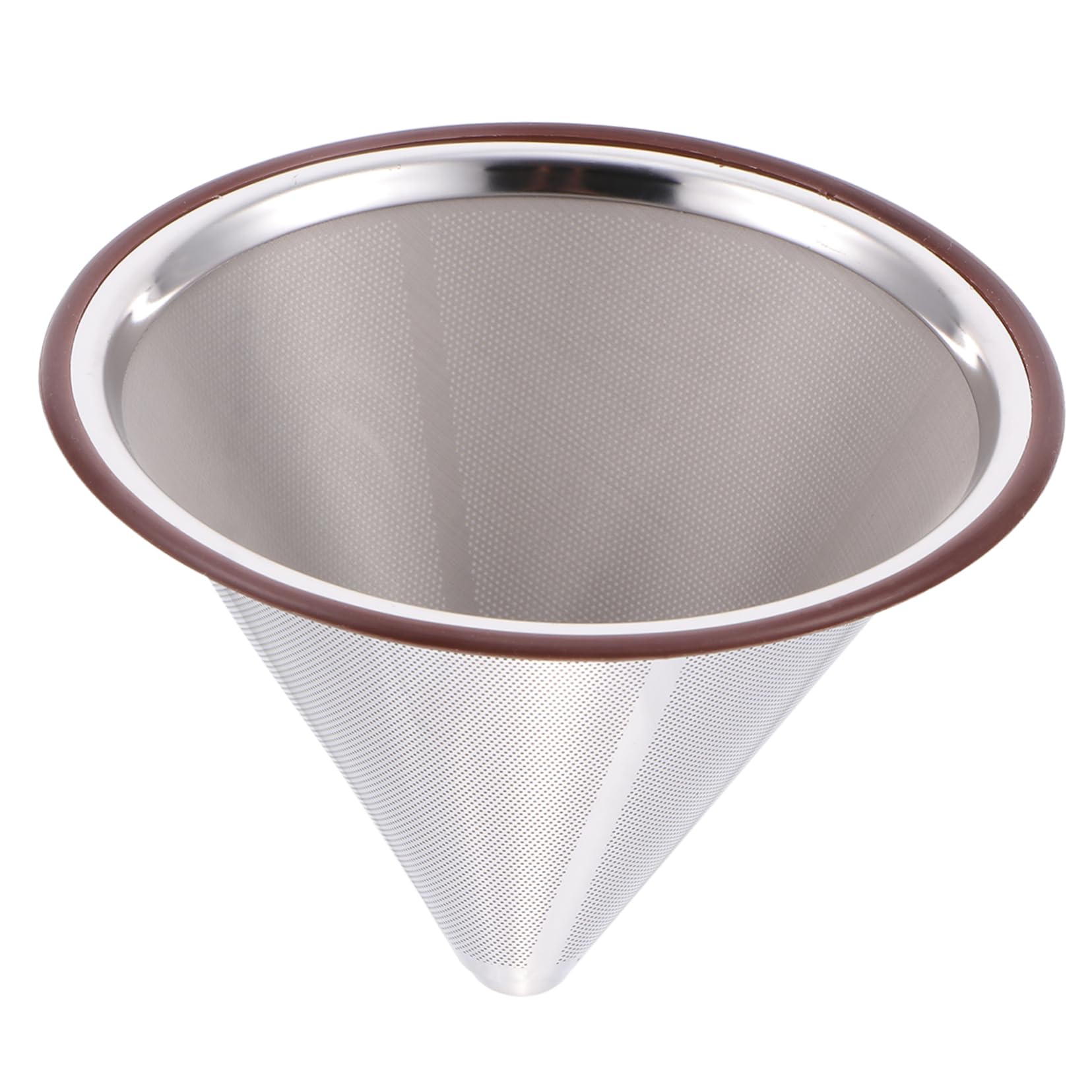 Uonlytech 3pcs Stainless Drip Filter Funnel Reusable Shaped Strainer for Tea Brewing No Filters Needed Easy to Capacity