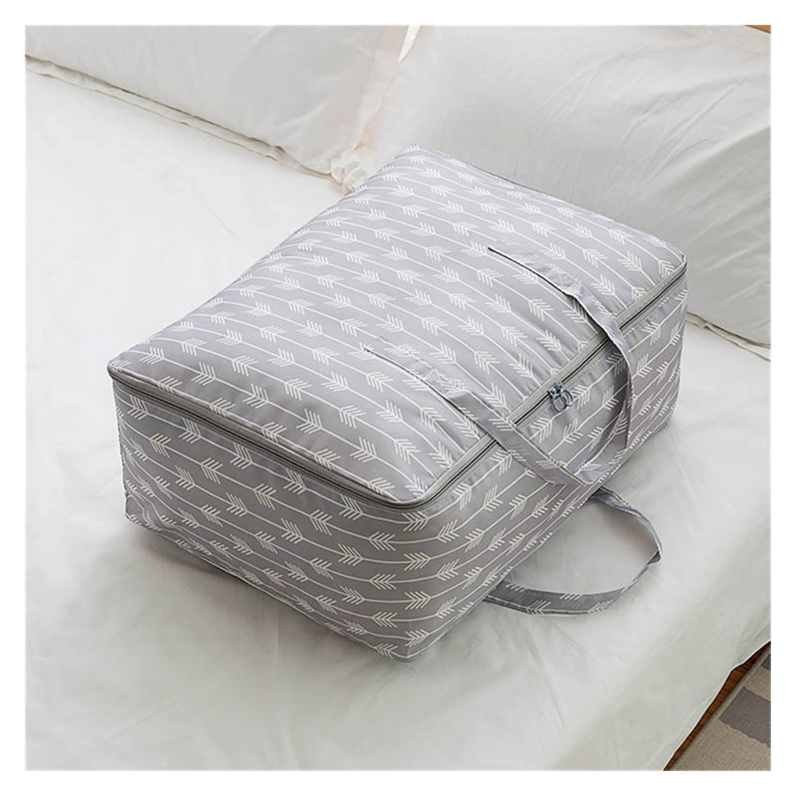 YWMEAC Clothes Storage Organiser for Compression Duvet Storage Bag, Space Saving Self Compression Organizer Bag/a/L50 * W35 * H22Cm