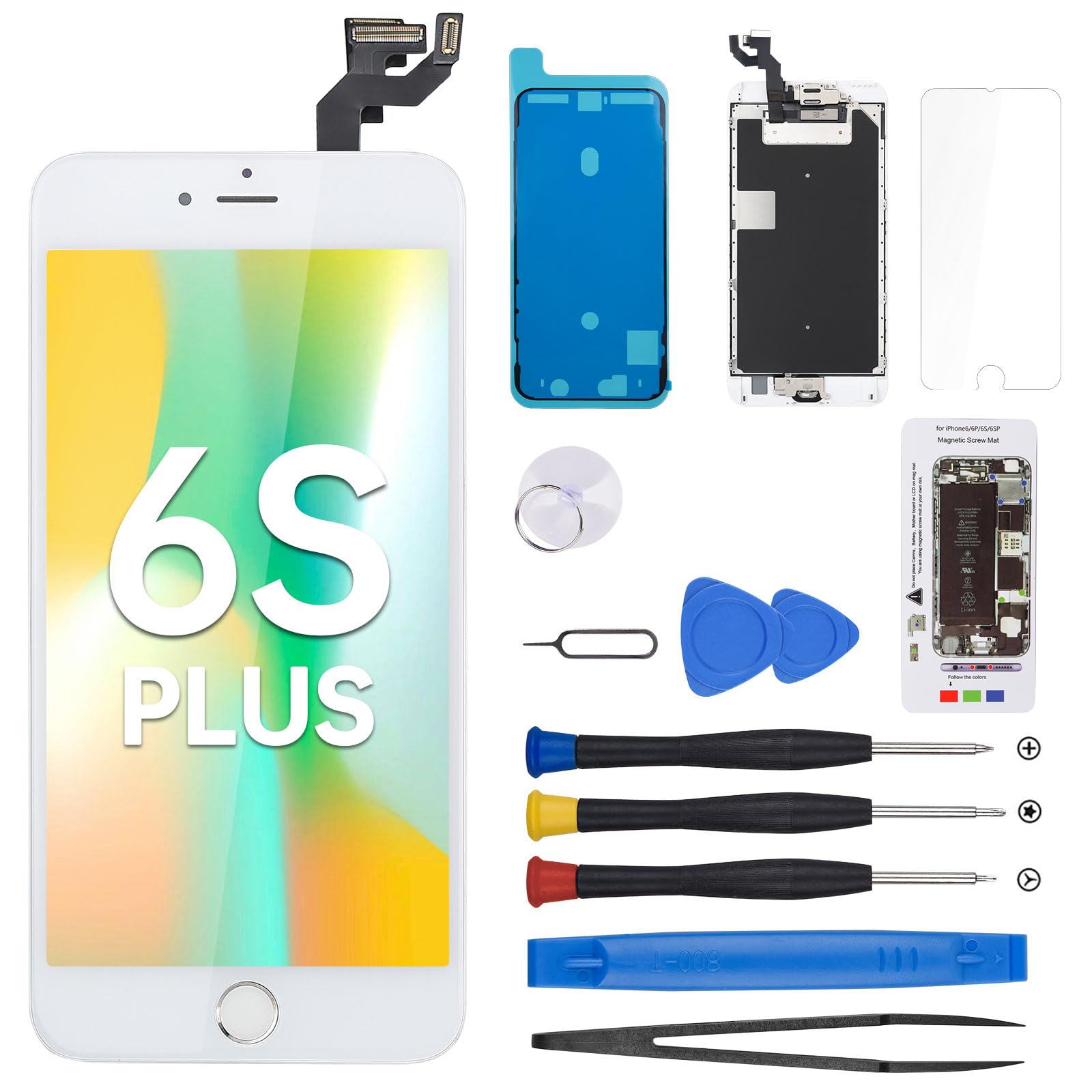 Amazon.com: CYKJGS for iPhone 6S Plus Screen Replacement with Home