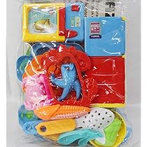 Brunte Kids Cooking Role Play Set with Refrigerator, Microwave Oven, Gas Stove, Vegetables, Fruits, Hot Case for The Girls Doll