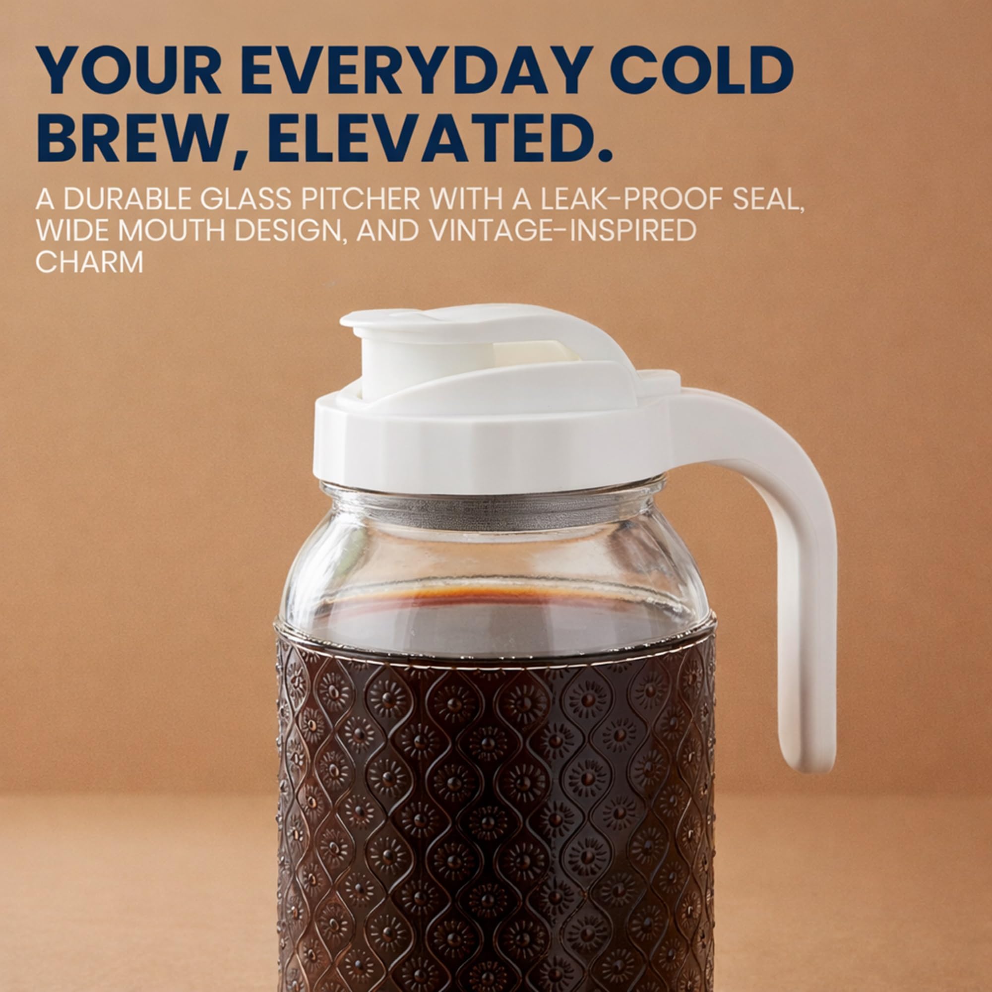 Godinger Cold Brew Coffee Maker - 64oz Glass Pitcher -5 Godinger Cold Brew Coffee Maker - 64oz Glass Pitcher -5