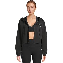 adidas Womens By Stella Mccartney Sportswear Cropped Hoodie Casual Outerwear Casual - Black