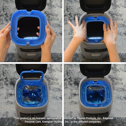 Miniatura 7 de dooli Ahorra un 10%! Adaptador de bolsa de basura para gatos y 25 recambios de bolsa (equivale a más de 4 recambios de marca)