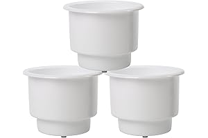 Marine Cup Holder Boat Cup Holder 3Pcs Recessed Drop in Plastic Cup...