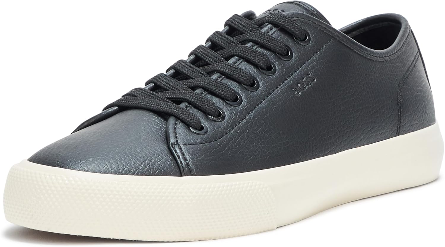 BOSS Men's Aiden Logo Block Leather Low Top Sneakers