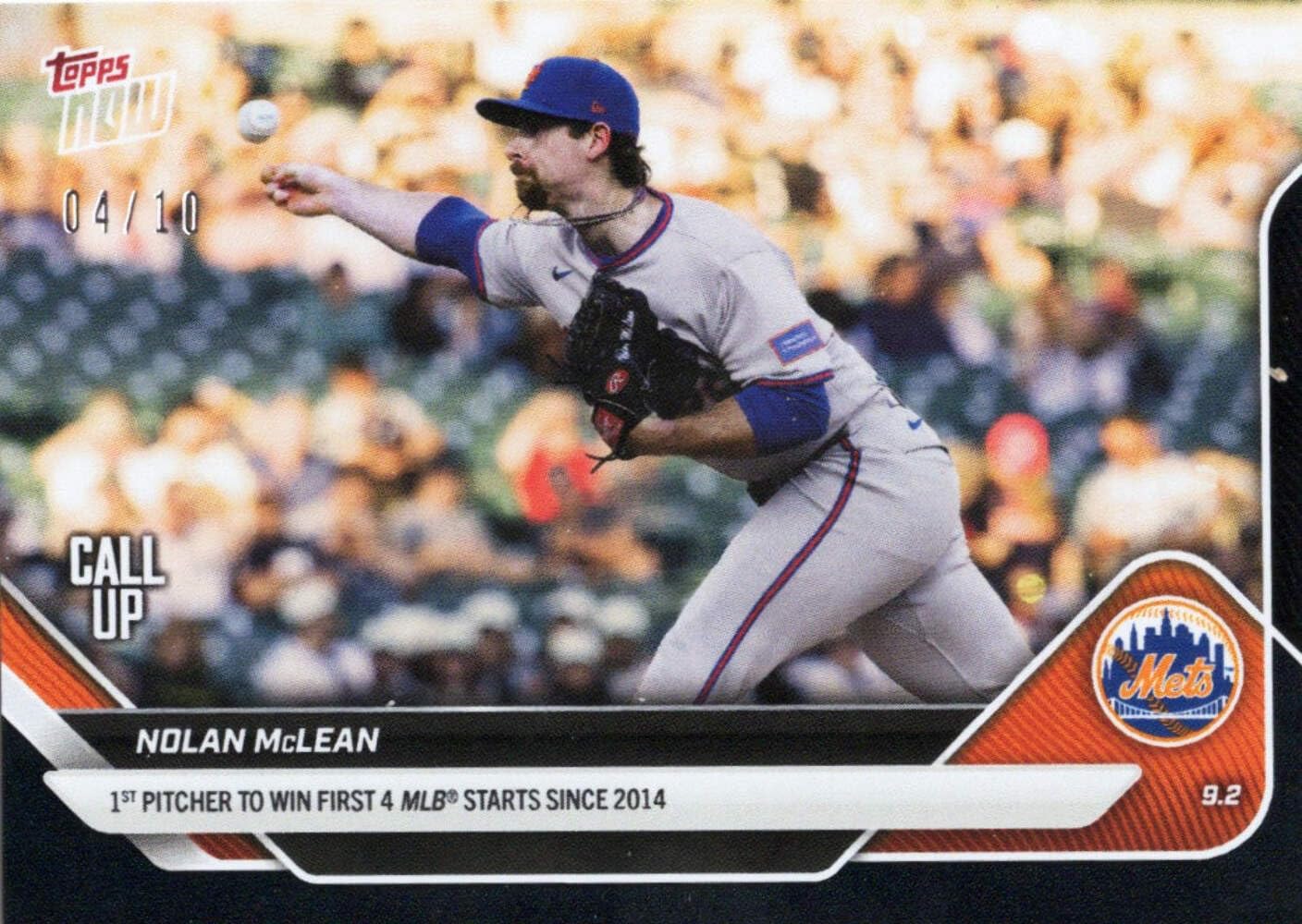 Amazon.com: 2025 Topps Now Nolan McLean #651 Black Foil /10 New 