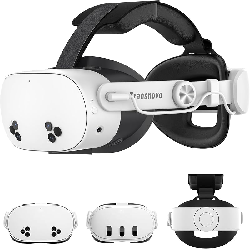 TRANSNOVO fejpánt 10000mAh akkuval Meta Quest 3/3S VR headsetre