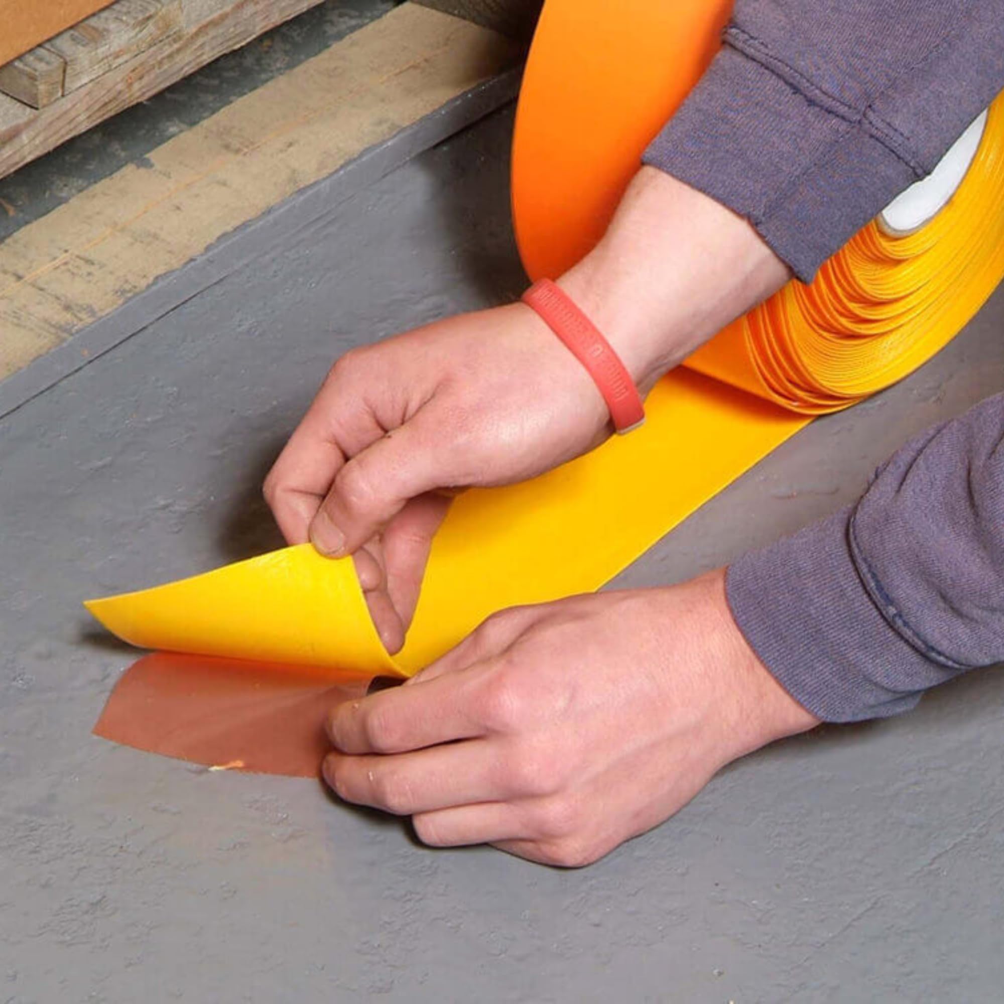 FindTape Nastro per segnaletica per pavimenti PermaStripe per carichi pesanti: 2 in. (48mm actual) x 90 ft. (Blu)