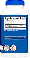 Vista 5 de Nutricost Acetil L-carnitina 500 mg, 180 cápsulas - Sin OMG y sin gluten