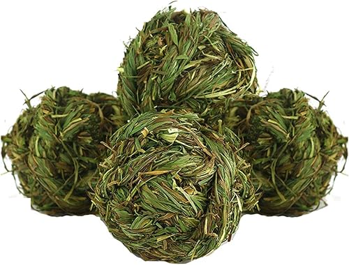 Miniatura 14 de Pelota masticable de conejo Timothy Grass Molienda de animales pequeños, juguetes masticables para conejos, conejos, hámster, cobayas, jerbos