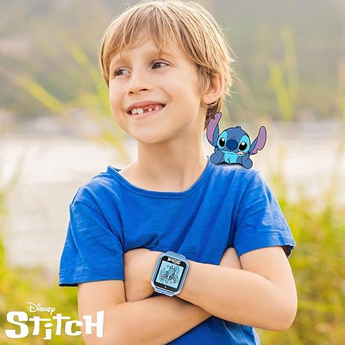 Miniatura 3 de Disney Stitch - Reloj inteligente para niños con 10 caras personalizables, cámara, grabadora de voz, calculadora y contador de pasos, reloj