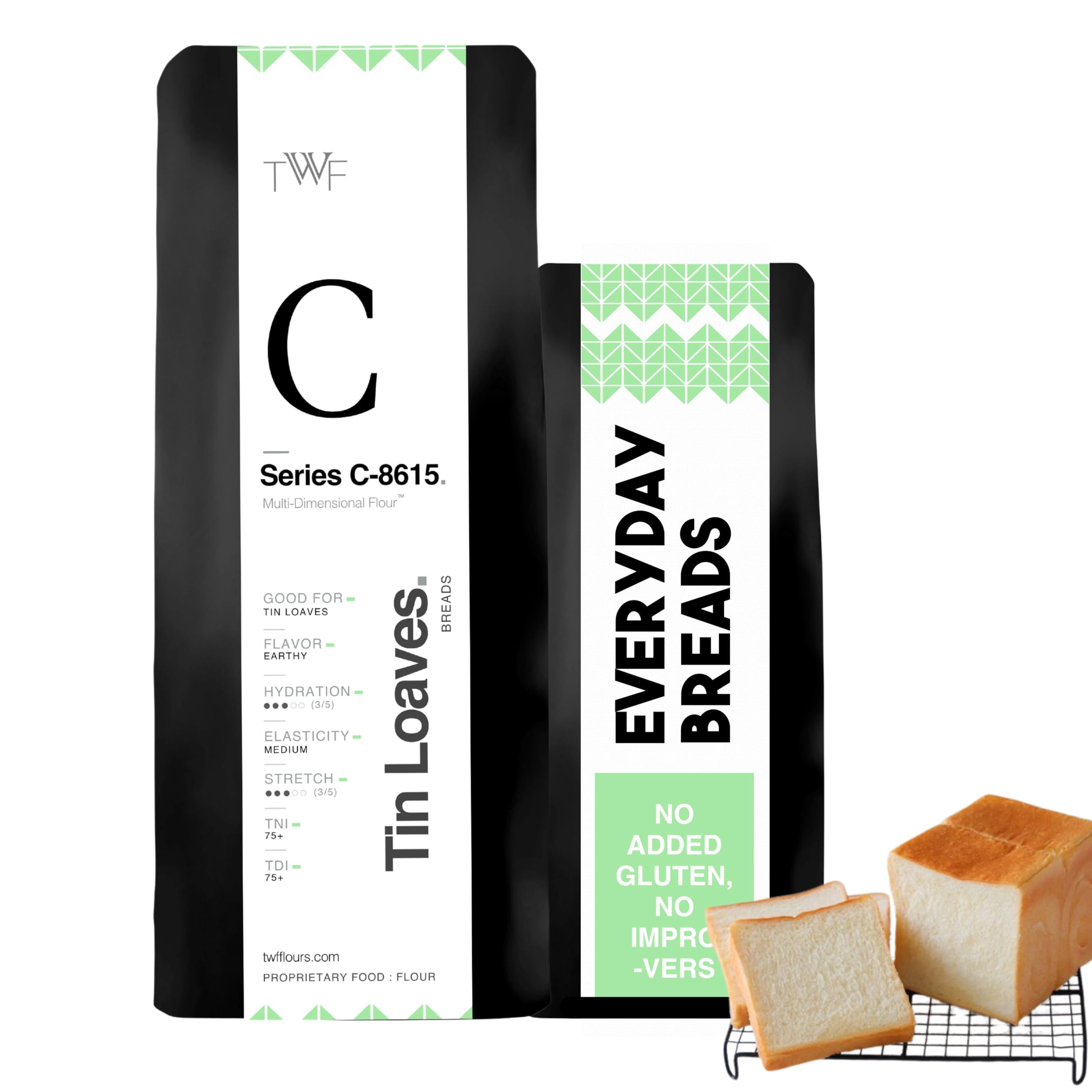 TWF Flour | Series C 8615 | 1kg | T65 Bread Flour | Unbleached Strong Bread Flour