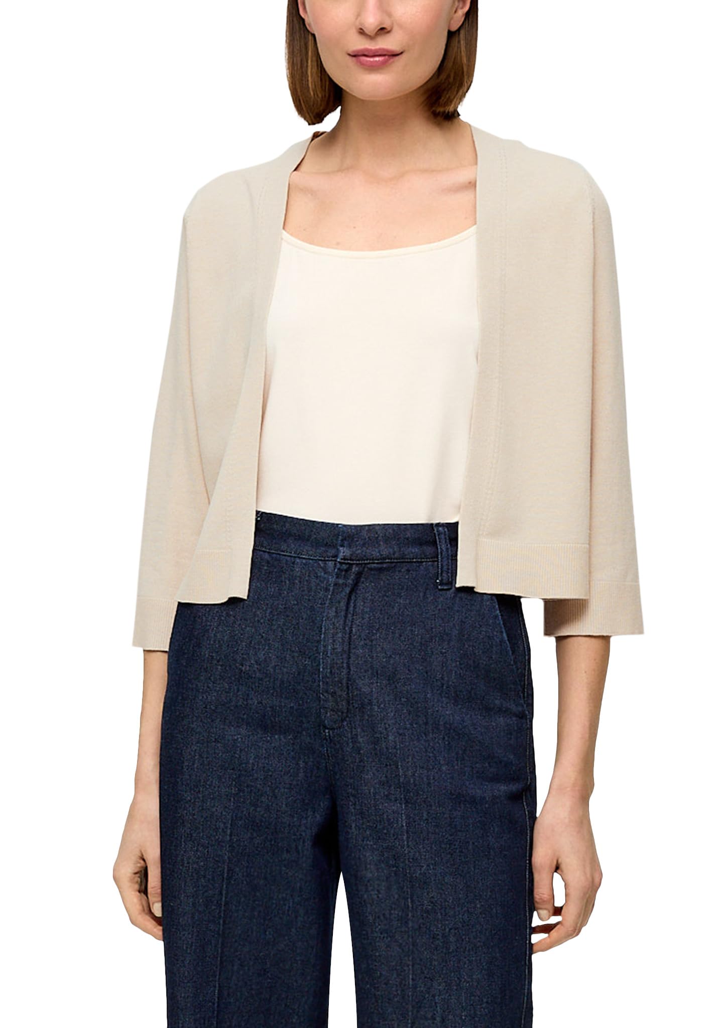 s.Oliver Women's 2145595 Cardigan Sweater, Beige 81w0, 20