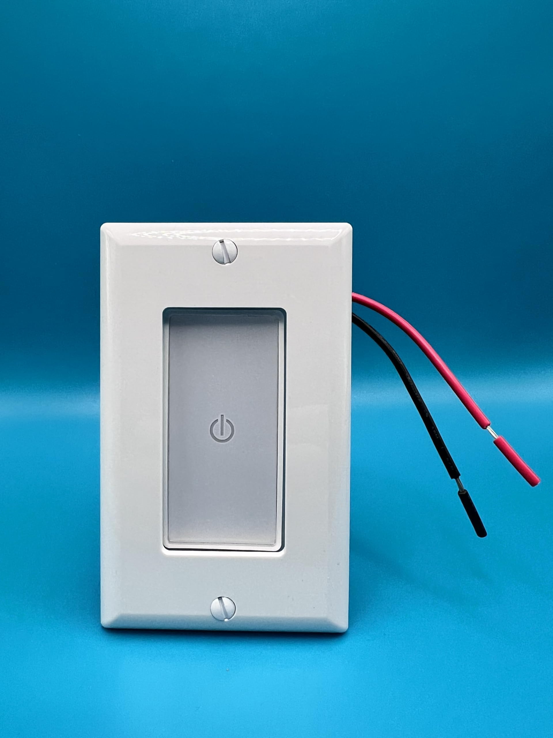 (2 Packs) Wall Touch Light Switch, Capacitive, with LED Indicator, 480W Tungsten/150W LED, ETL Listed, White.