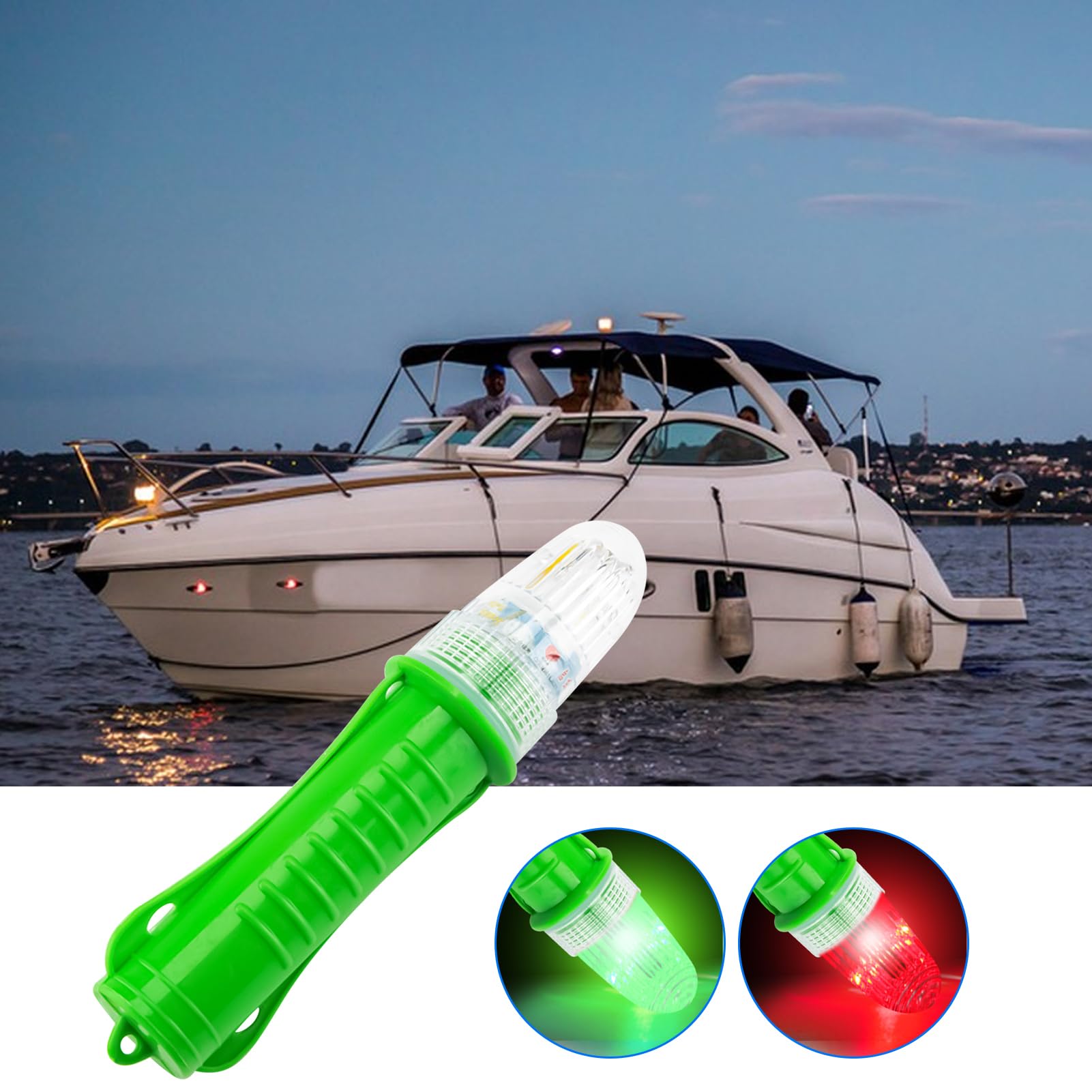 Marine -Signallichter, elektronische Notfackeln, blinkende Rettungslicht 5.2x24 cm/2.05 x 9,45 Zoll kompakt und leicht/wasserdicht für das Bootsdocken oder die Verwendung von Straßen am Straßenrand
